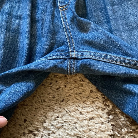 Indigo Blue Capri Pants with Elastic Waistband - Picture 8 of 12